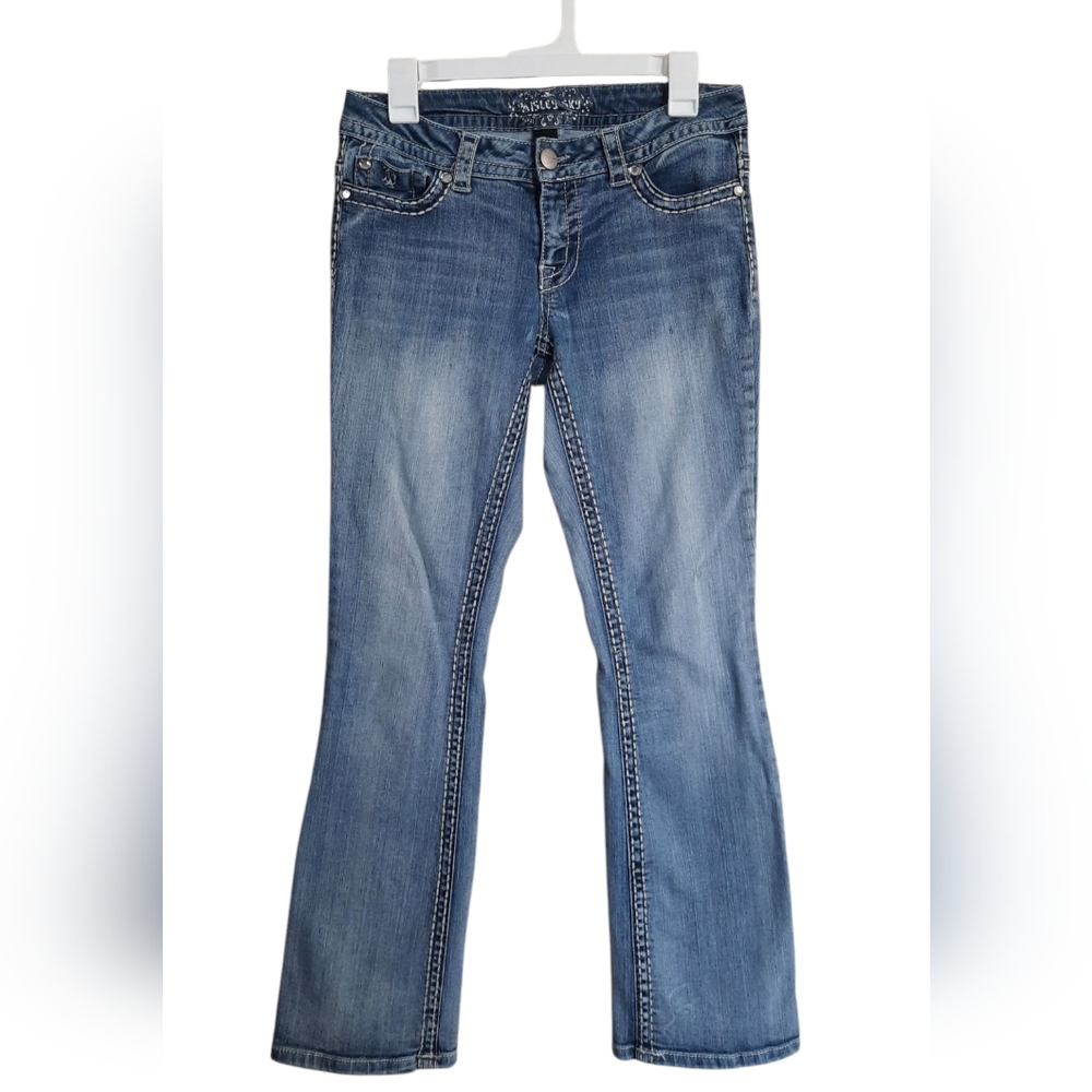 Paisley Sky Bootcut Jeans Embellished